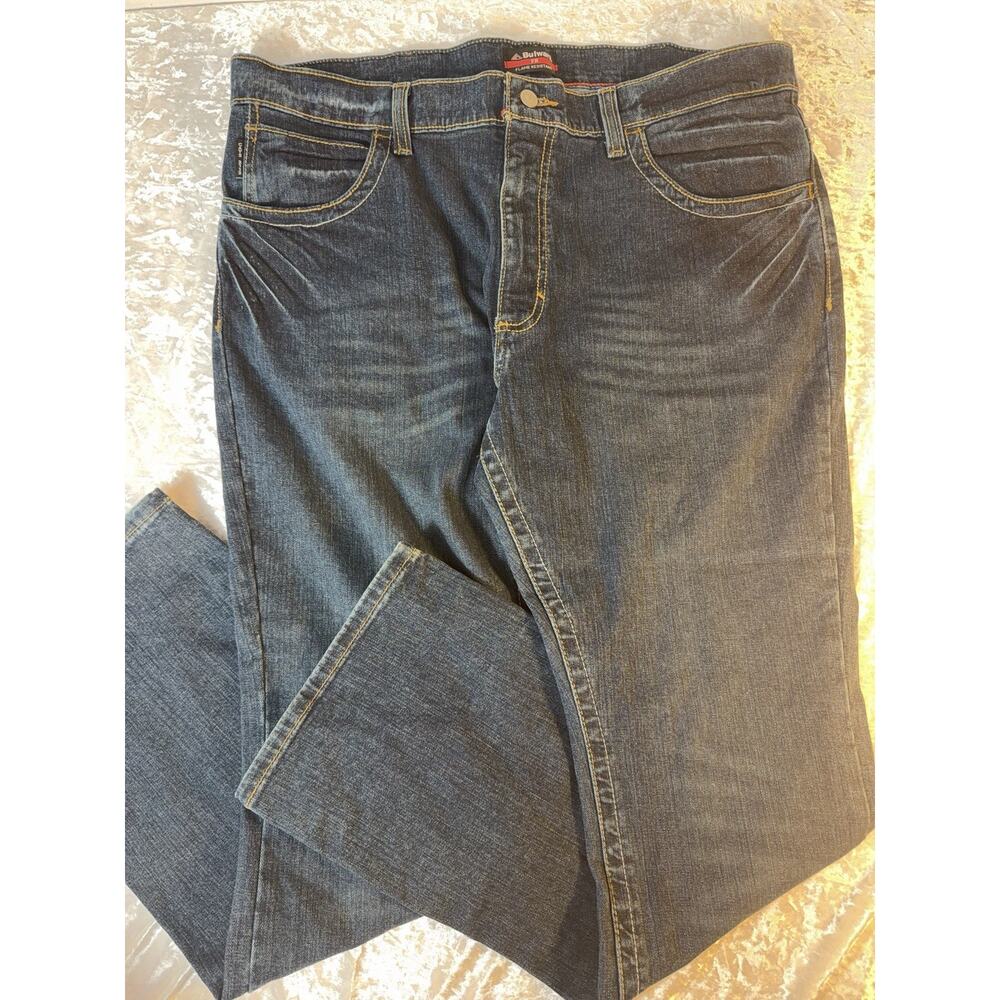 Bulwark FR Flame Resistant Jeans 38x34 Dark Wash Workwear Straight Denim Pants